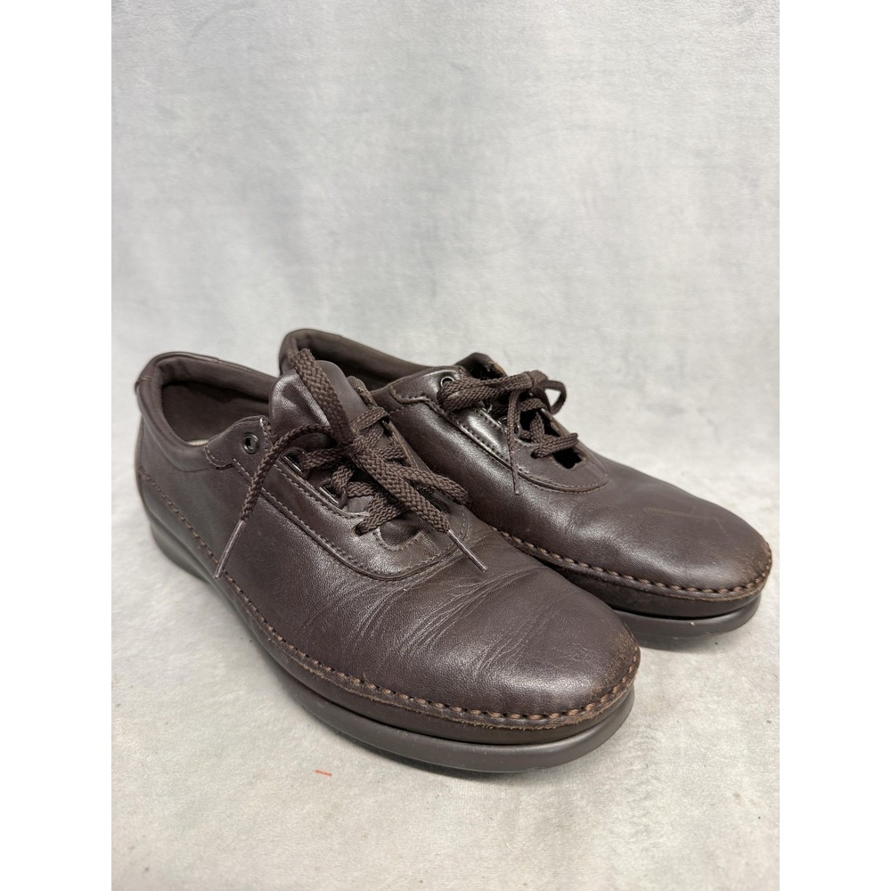 SAS Leather Shoes Womens Size 8 Brown Oxford Walking Lace Up Tripad Made in USA